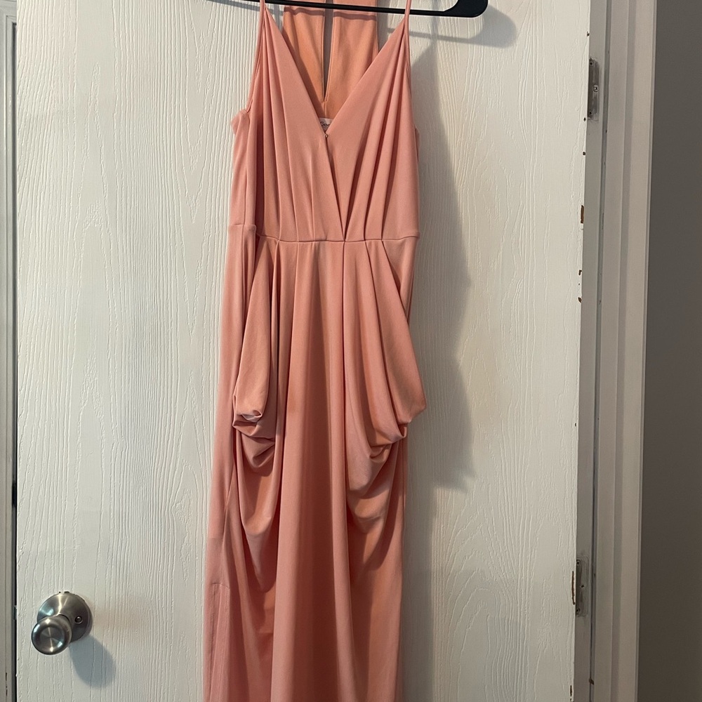 BCBGeneration Pink Pleated Maxi Dress for Wedding‎ Guest